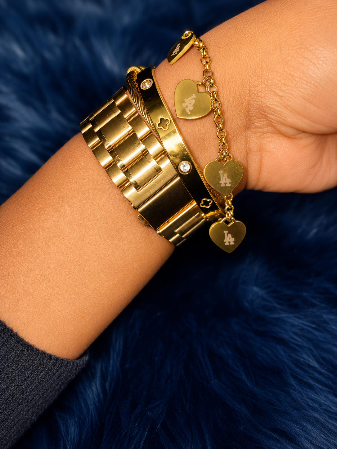 5- Heart Charm LA- Inspired Bracelet
