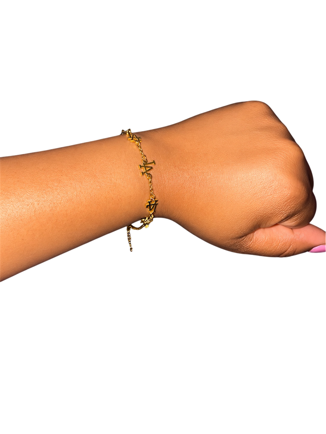 LA- Inspired Charm Bracelet w| Mini Baseball