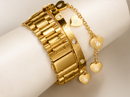 5- Heart Charm LA- Inspired Bracelet